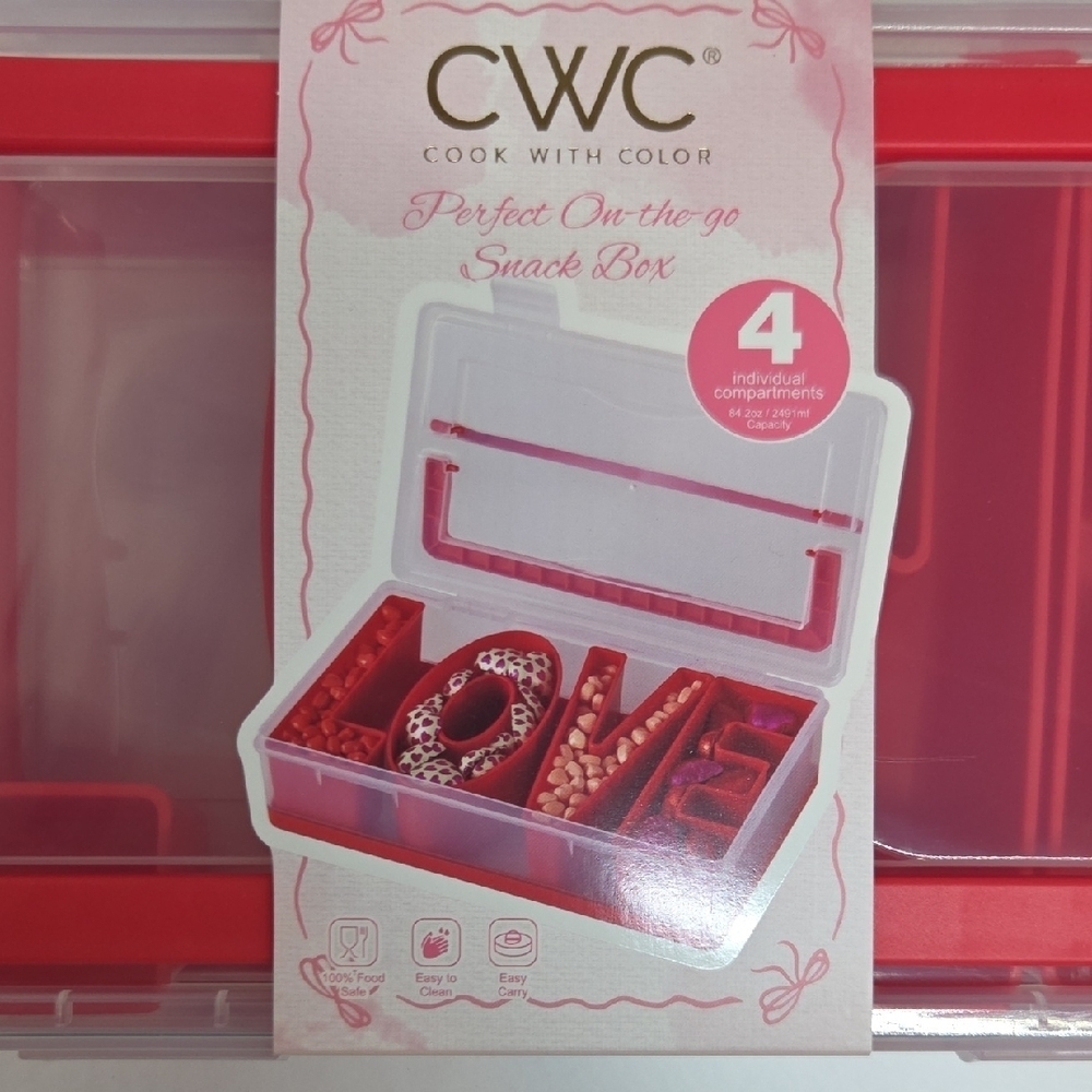 CWC Red LOVE Storage Snack Box (Listing Is For One Box) - Picture 3 of 6